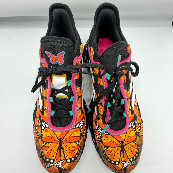 WEB BOOST DAY OF THE DEAD MENS RUNNING SHOE PRIMEKNIT MONARCH
BUTTERFLIES ORANGE - Picture 2 of 11